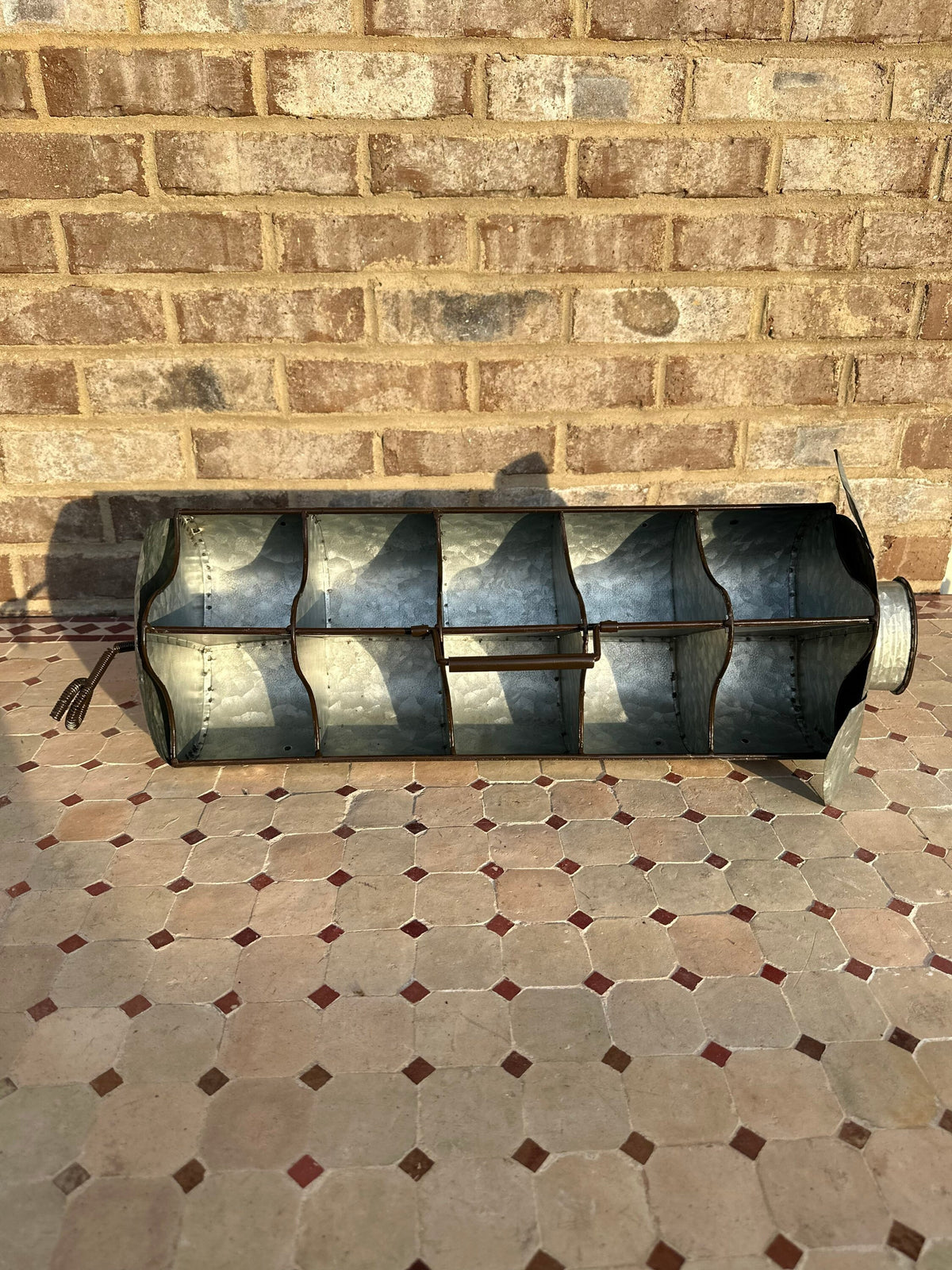 Large 10 Section Divided Metal Pig Caddy Tray