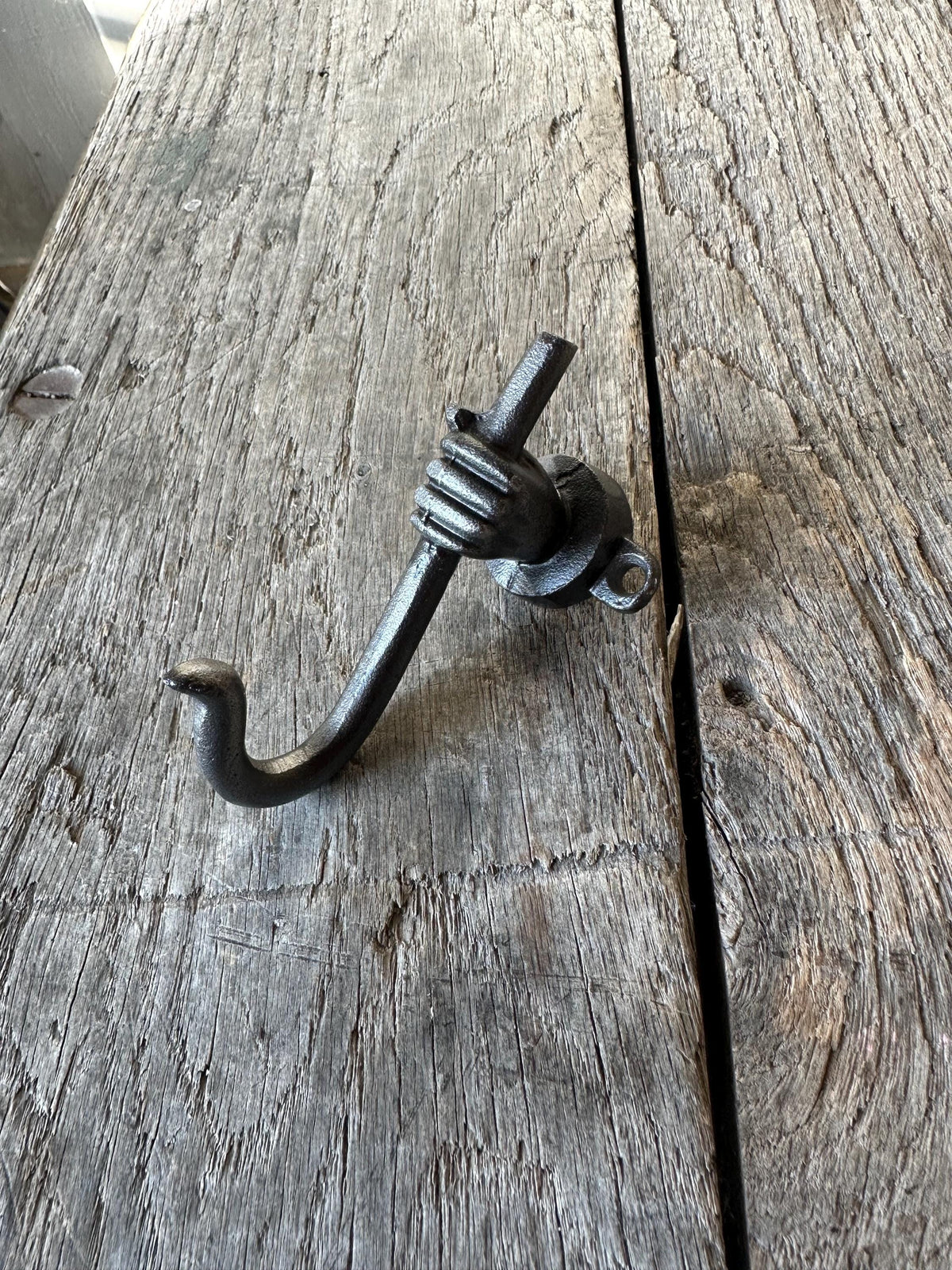 Set Of 3 - Iron Hand Holding Hook - Unique Hanging Hook