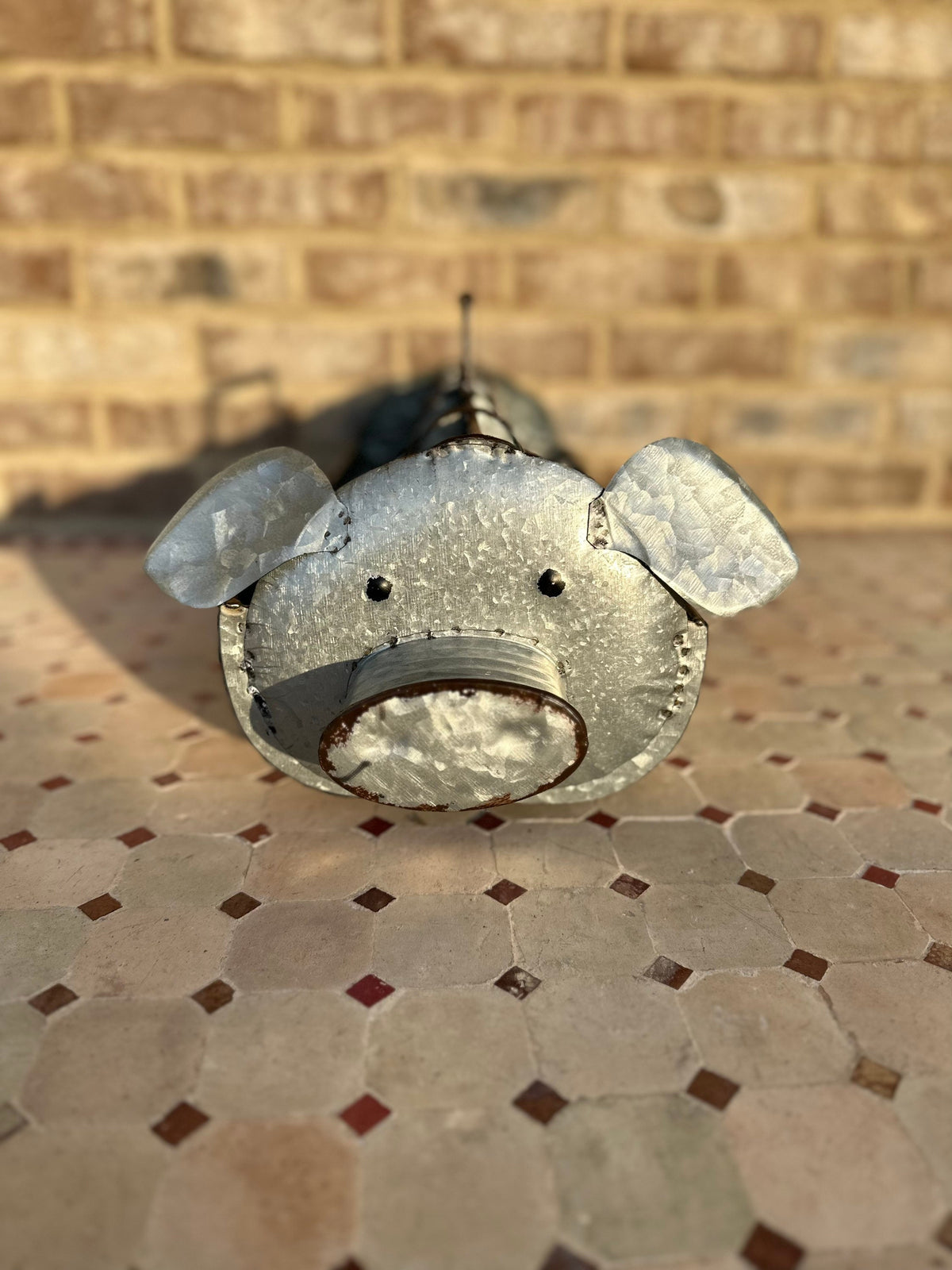Large 10 Section Divided Metal Pig Caddy Tray