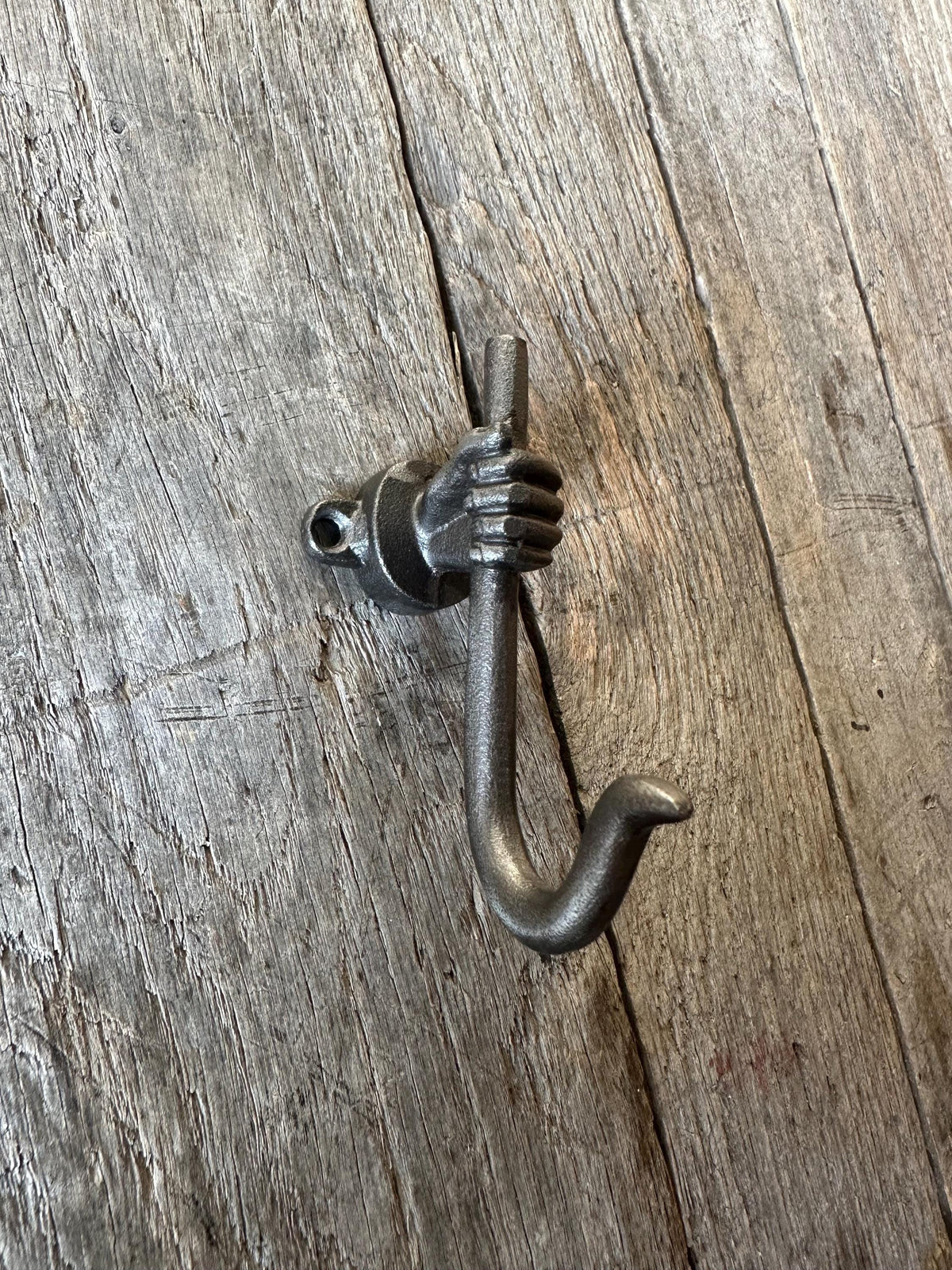 Set Of 3 - Iron Hand Holding Hook - Unique Hanging Hook