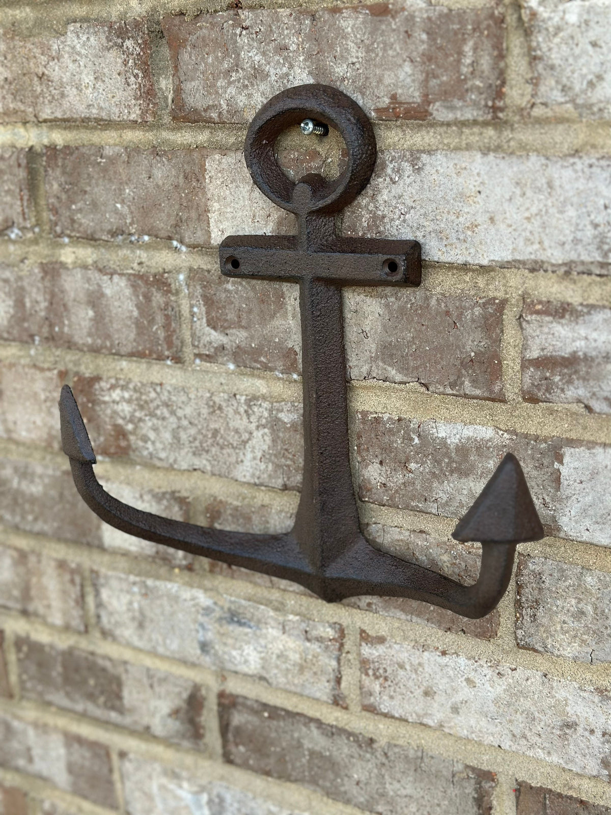 Large 11” Cast Iron Anchor Wall Hanger Hooks