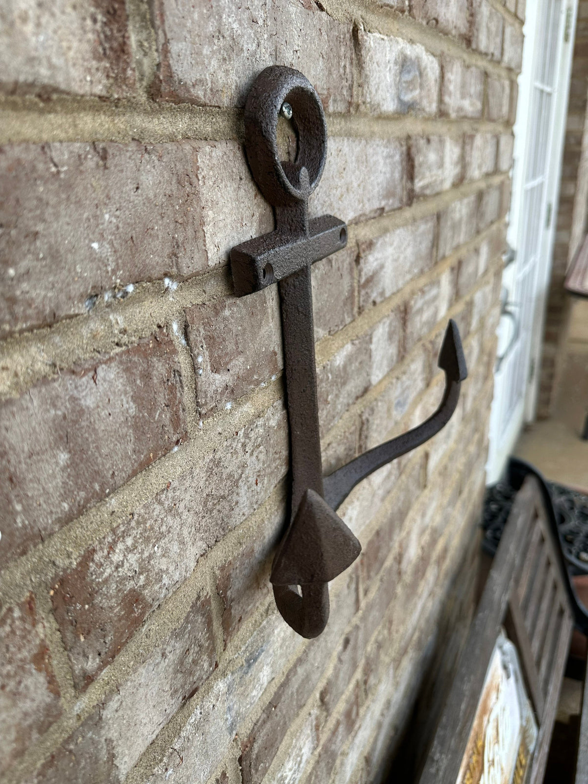 Large 11” Cast Iron Anchor Wall Hanger Hooks