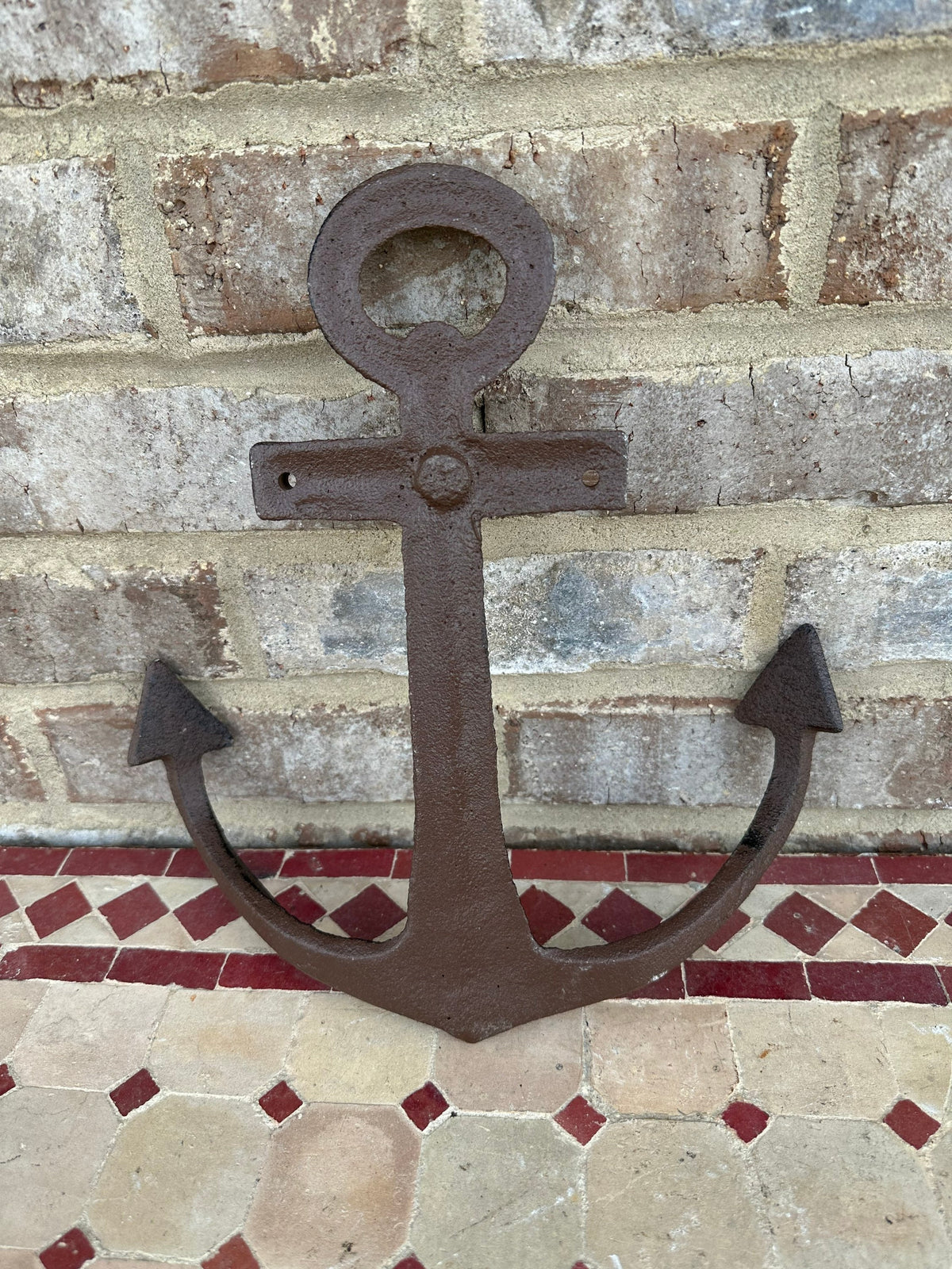 Large 11” Cast Iron Anchor Wall Hanger Hooks