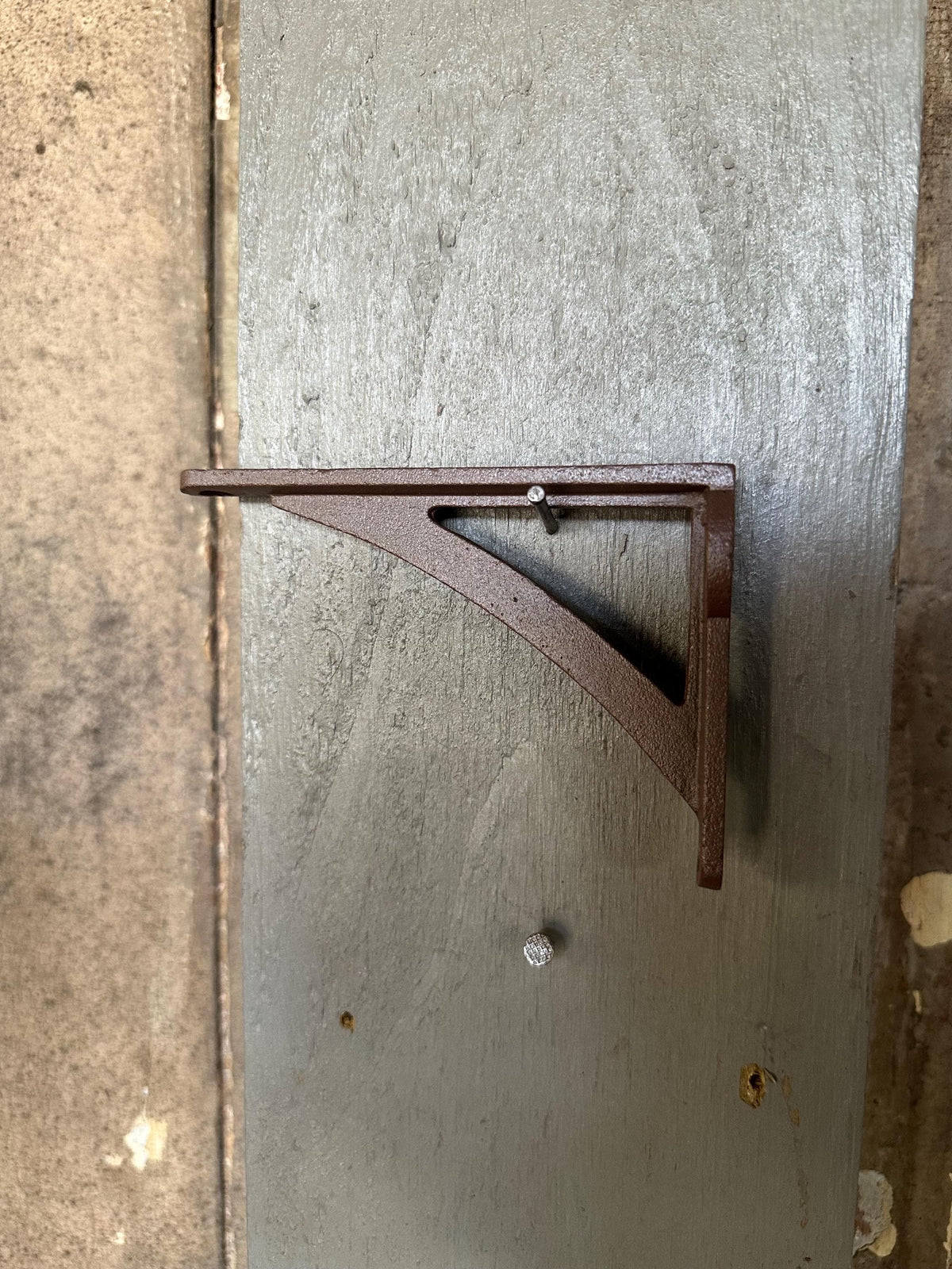 Set Of 2 - 4”x 3” Small Simple Cast Iron Shelf Brackets