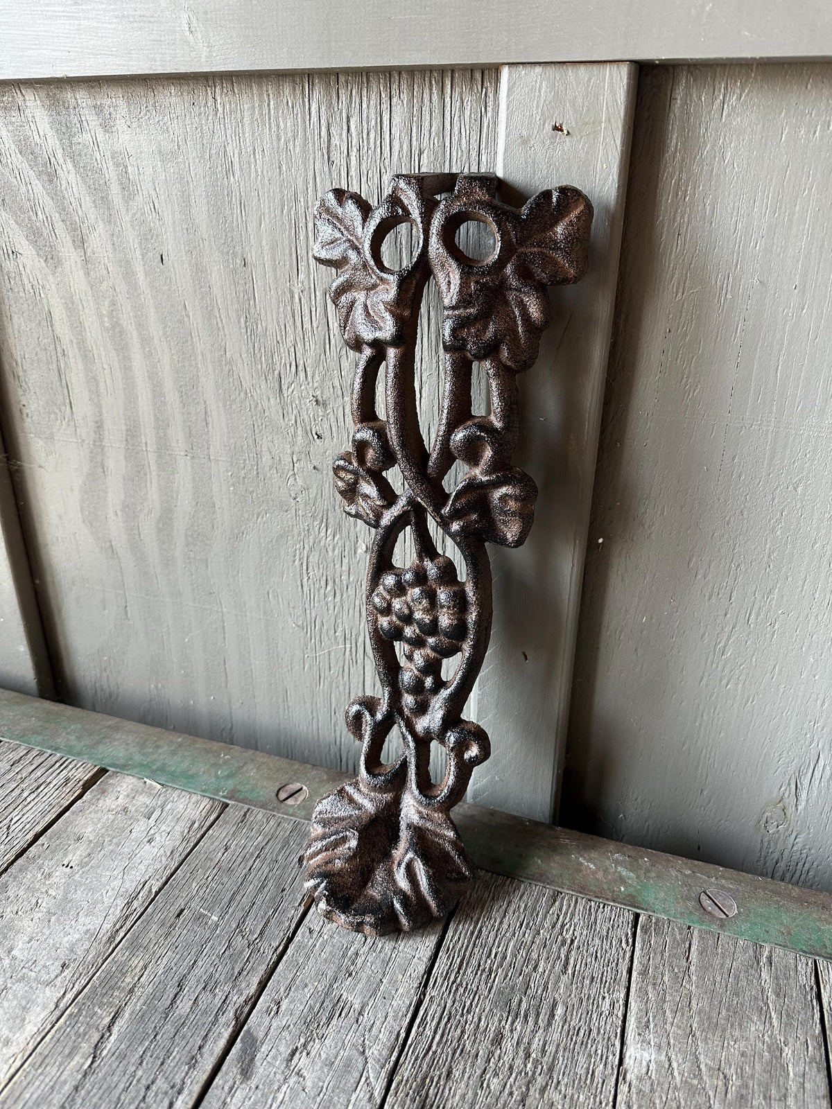 Set of 2 - 14” Cast Iron Grape Vine Legs