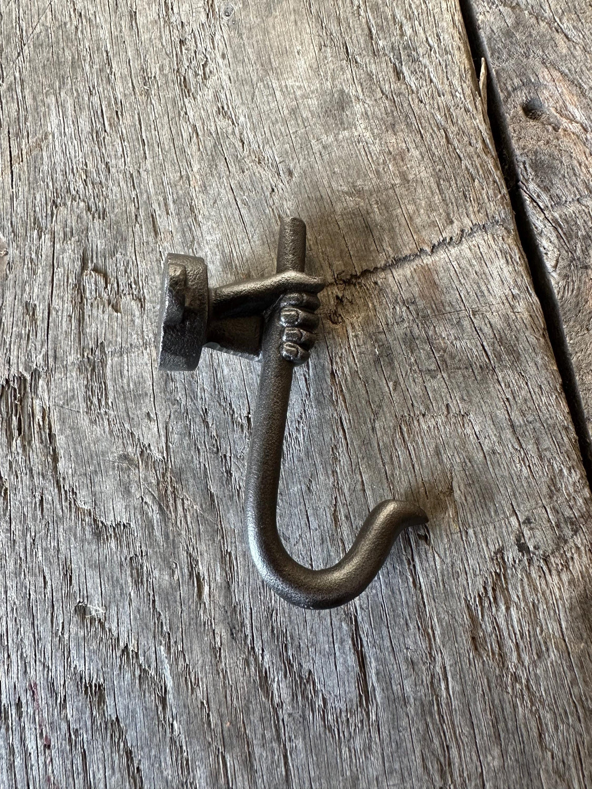 Set Of 3 - Iron Hand Holding Hook - Unique Hanging Hook