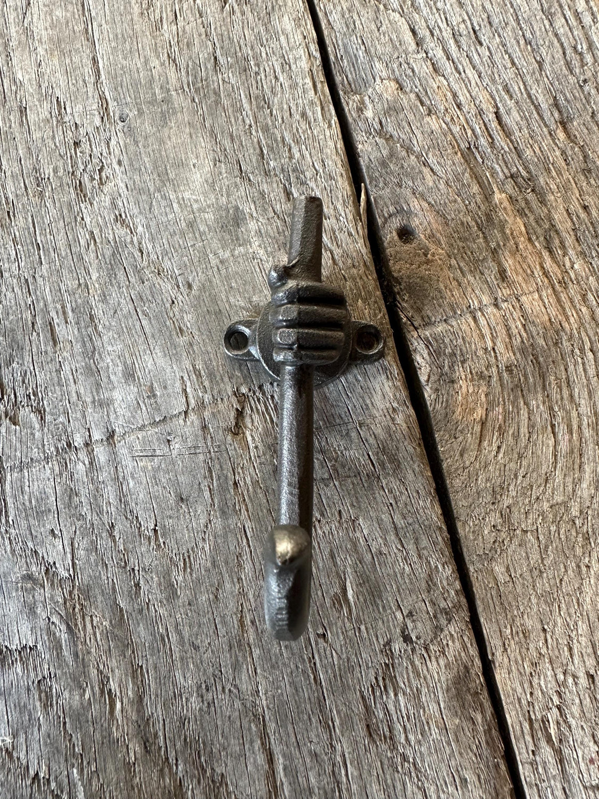 Set Of 3 - Iron Hand Holding Hook - Unique Hanging Hook