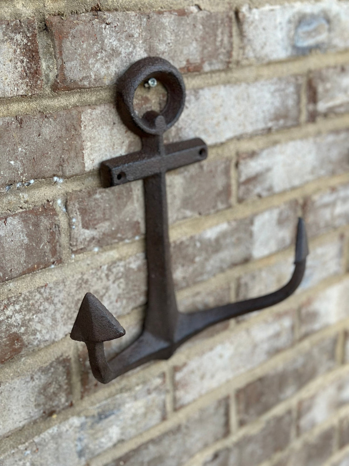Large 11” Cast Iron Anchor Wall Hanger Hooks