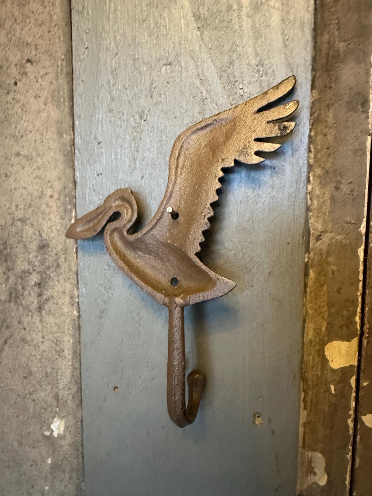 Cast Iron Flying Pelican Hanger Hook