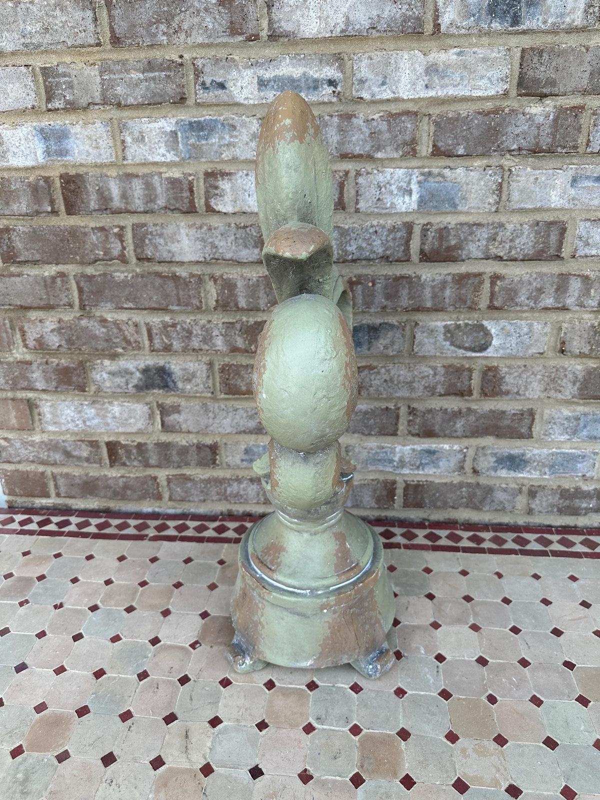 Huge 25” Stone Style Fleur De Lis Statue - French Sculpture Castle Cathedral European Garden Lawn Art