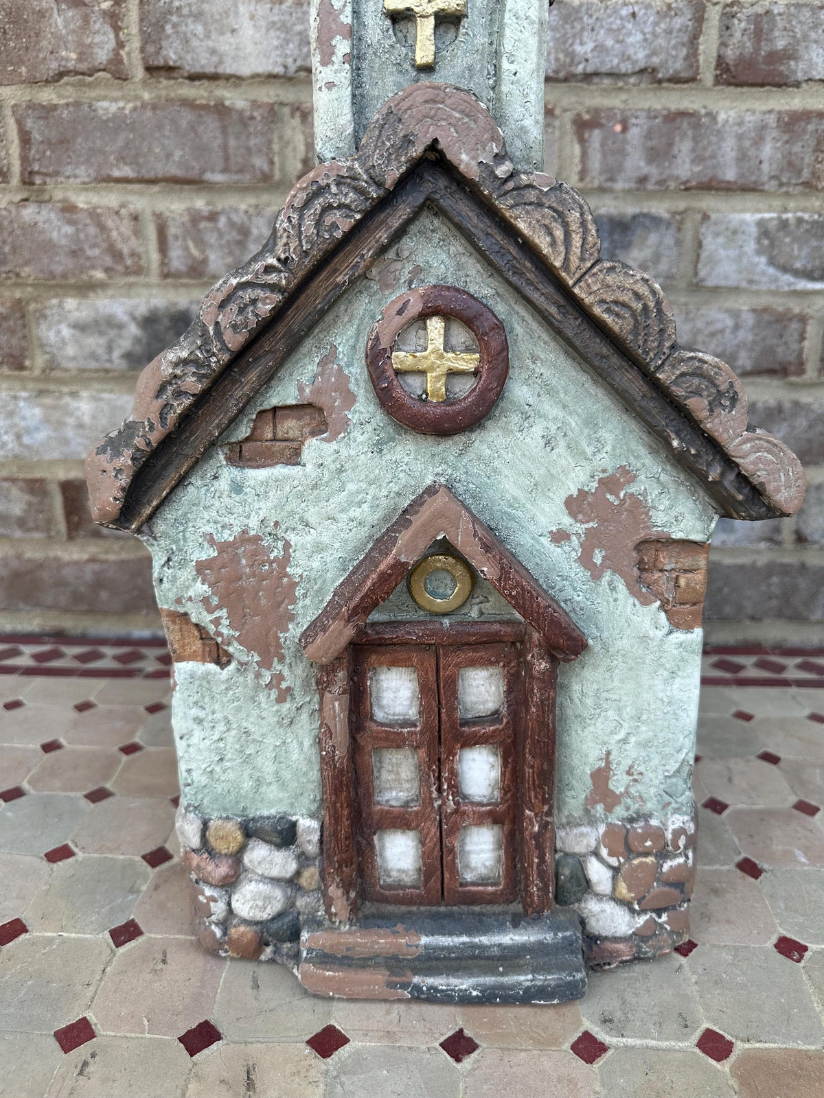 Cute Rustic Church Garden Art Statue