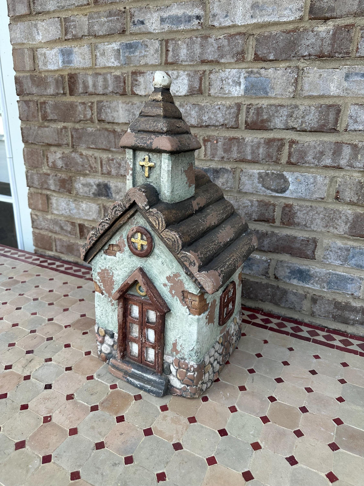 Cute Rustic Church Garden Art Statue