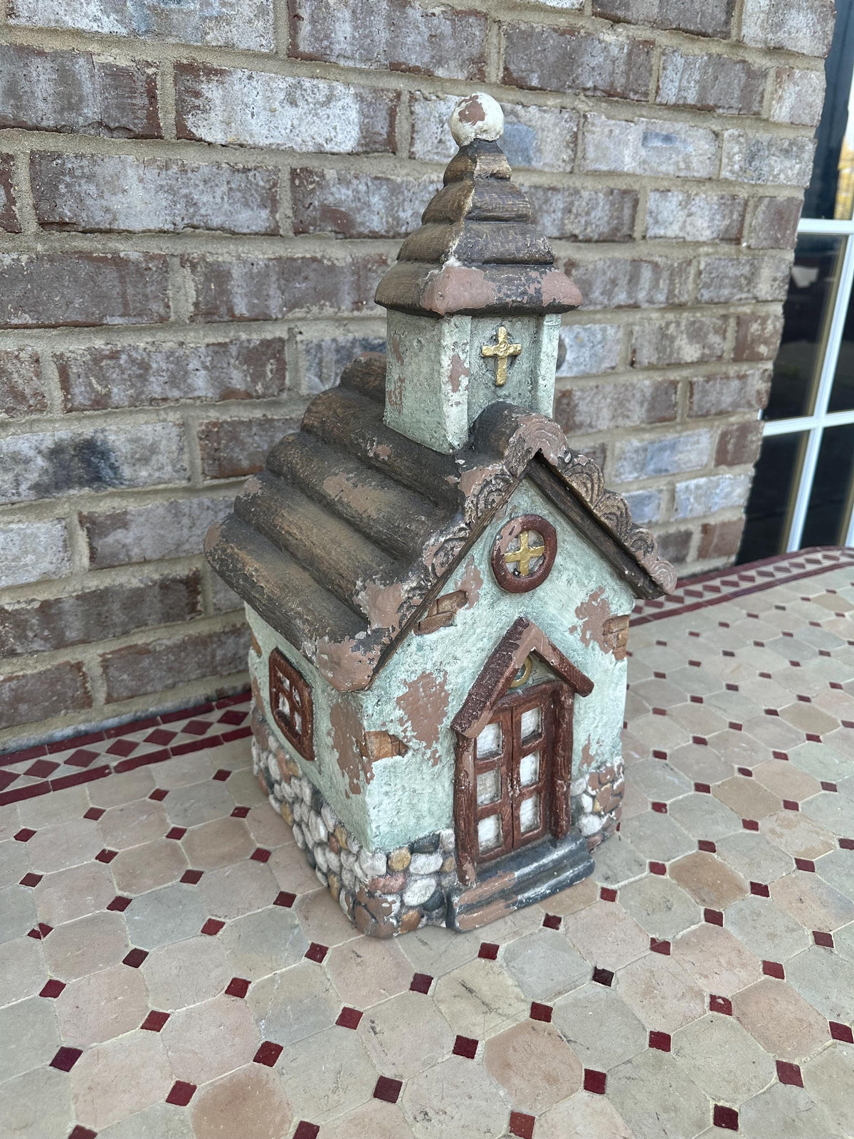 Cute Rustic Church Garden Art Statue