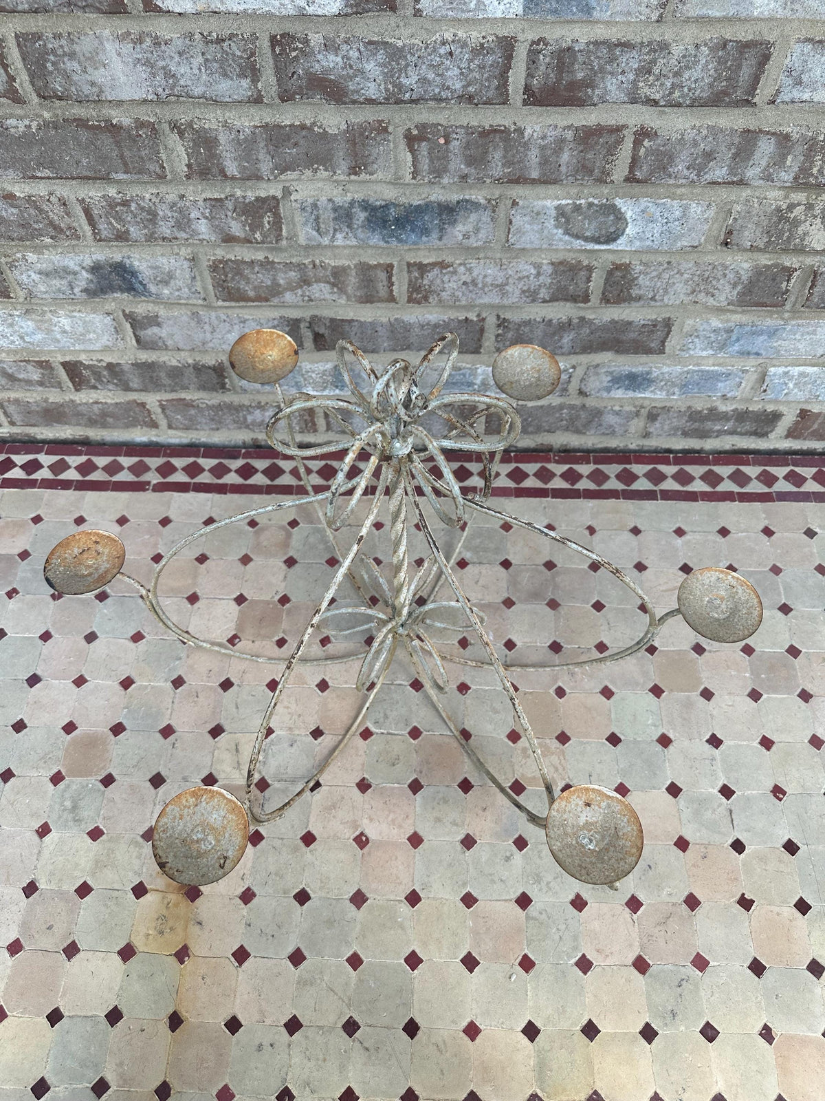 Large Hanging Metal Candle Chandelier Ornate Tealight Rustic