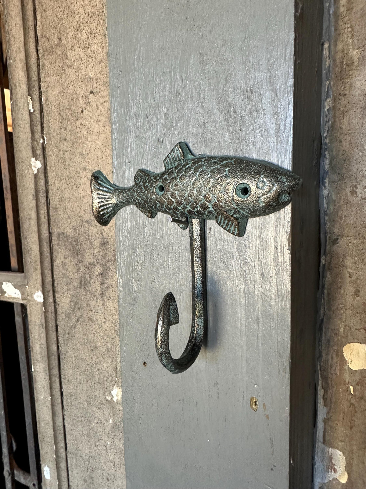 Set Of 3 - Cast Iron Fish Wall Hook Salmon Trout Rustic Cabin Decor Dinner Mountain Forest Entryway Towel Key Hanger
